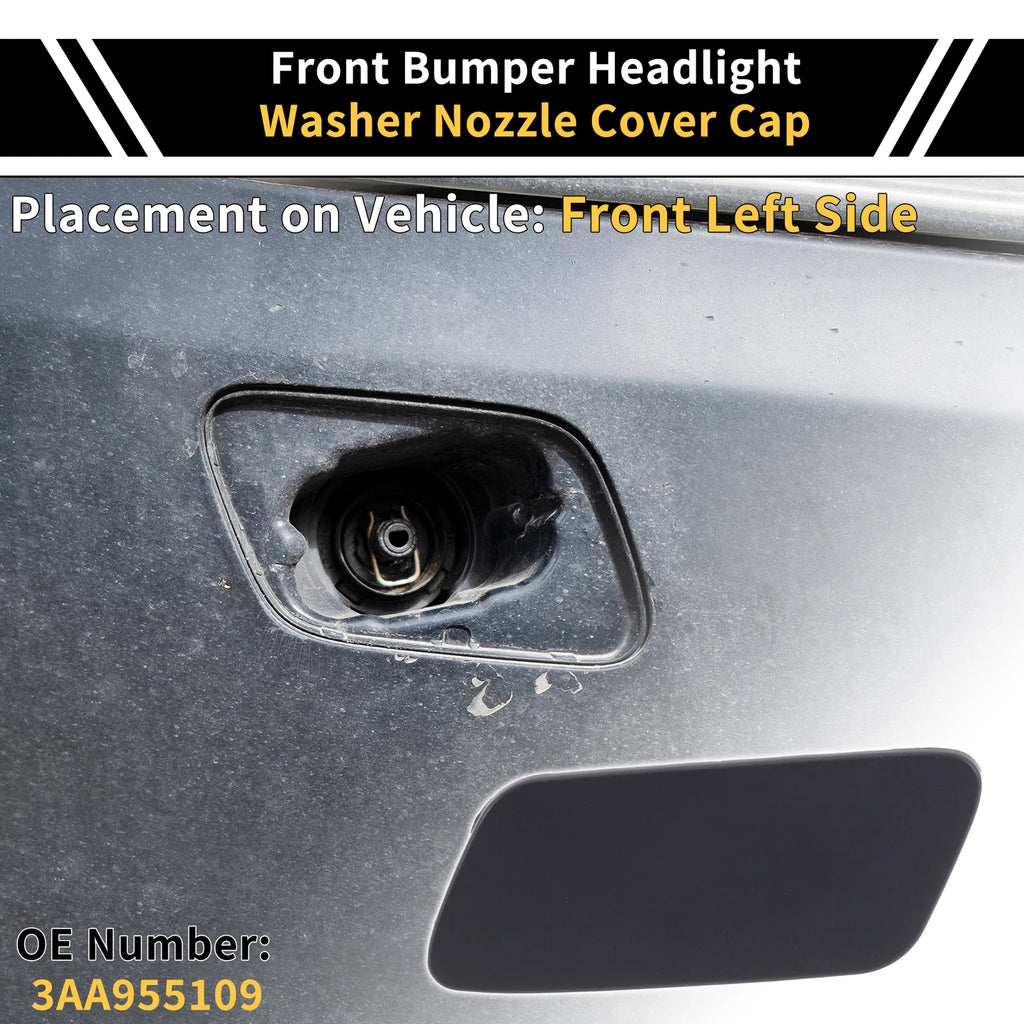 Left Bumper Headlight Washer Nozzle Cover for VW Passat (2010–2015)