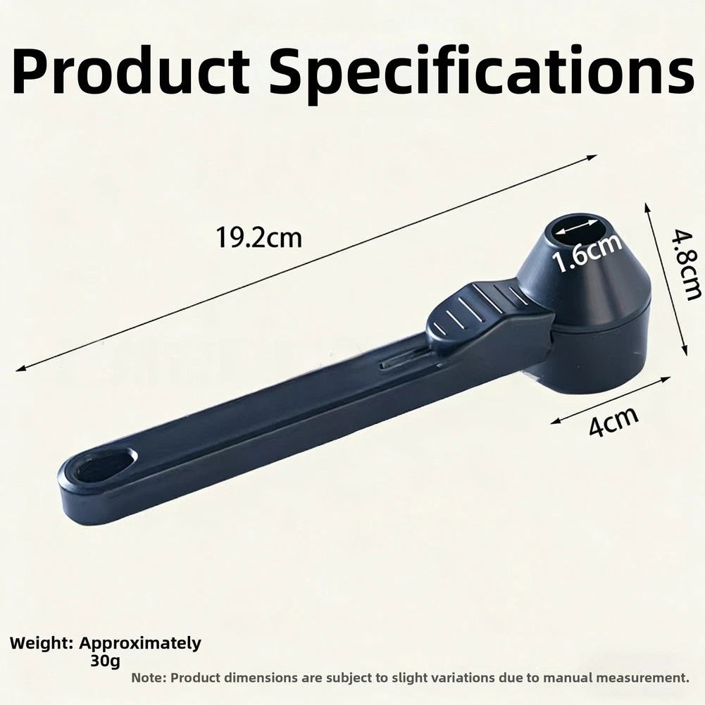 19.2cm Coffee Scoop with Funnel for Universal Use (No Specific Years)