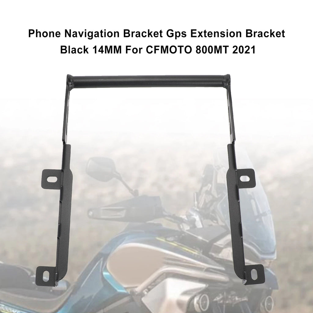 Navigation Bracket for CFMoto 800MT (2021) - 14mm, Black