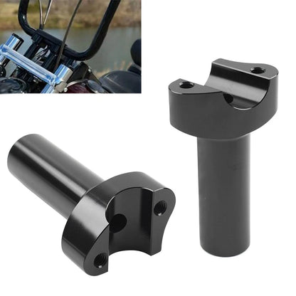 4" Straight Handlebar Risers for Harley Dyna Sportster Softail (1" Bar)
