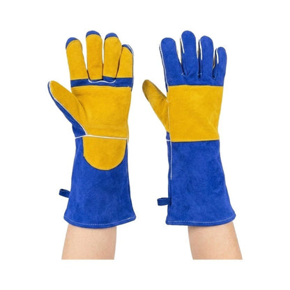 40cm Heat Resistant Gloves for BBQ Oven Fireplace Stove Safety