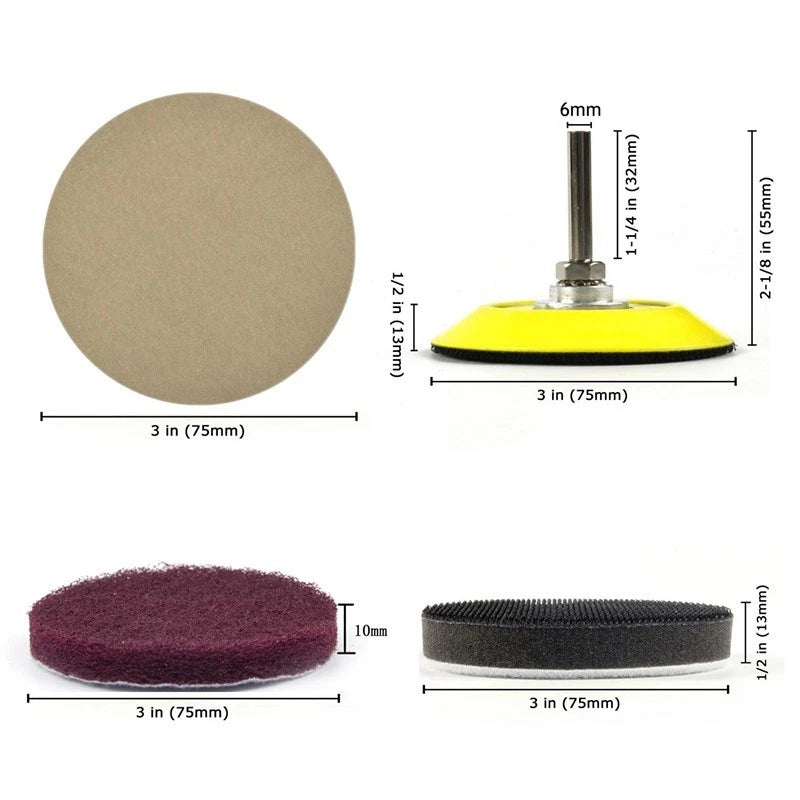 Sandpaper Pad Kit Set for Polishing and Repairing