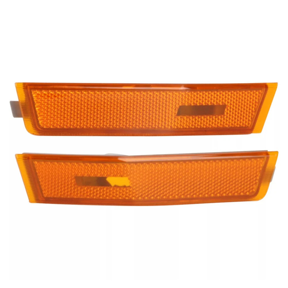 Set of 2 Front Bumper Side Marker Light Shells for Lincoln MKX (2007–2010) Amber