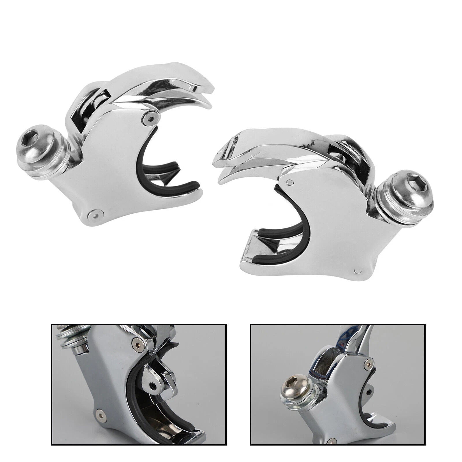 Windshield Fork Clamp Bracket Holder for Harley Dyna Sportster (2006–Present) T9