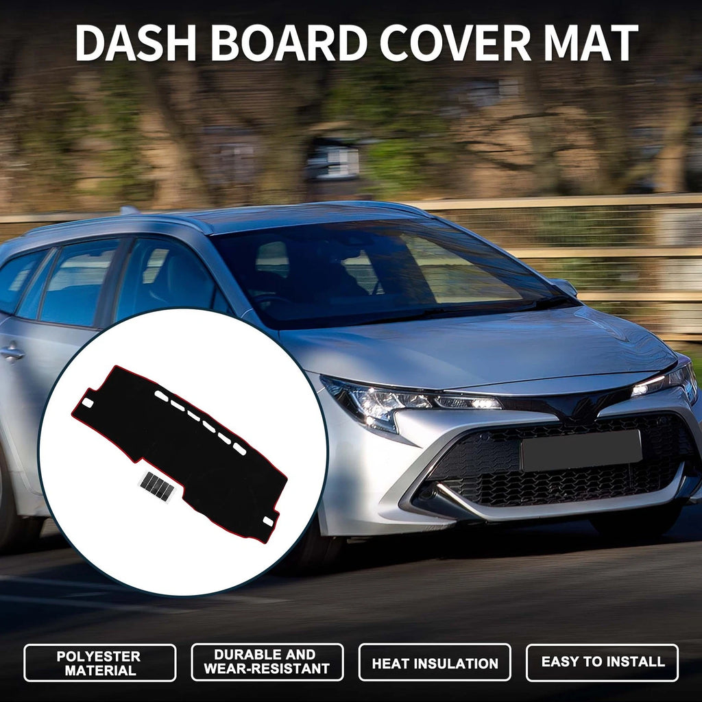 Dash Cover Mat Replacement for Toyota Corolla 2007–2012 with Sticker Set