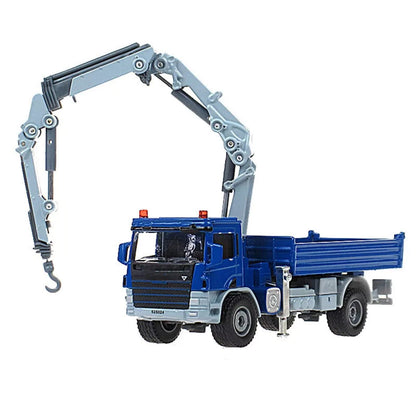1/50 Scale Diecast Alloy Crane Truck Model for Construction Vehicle