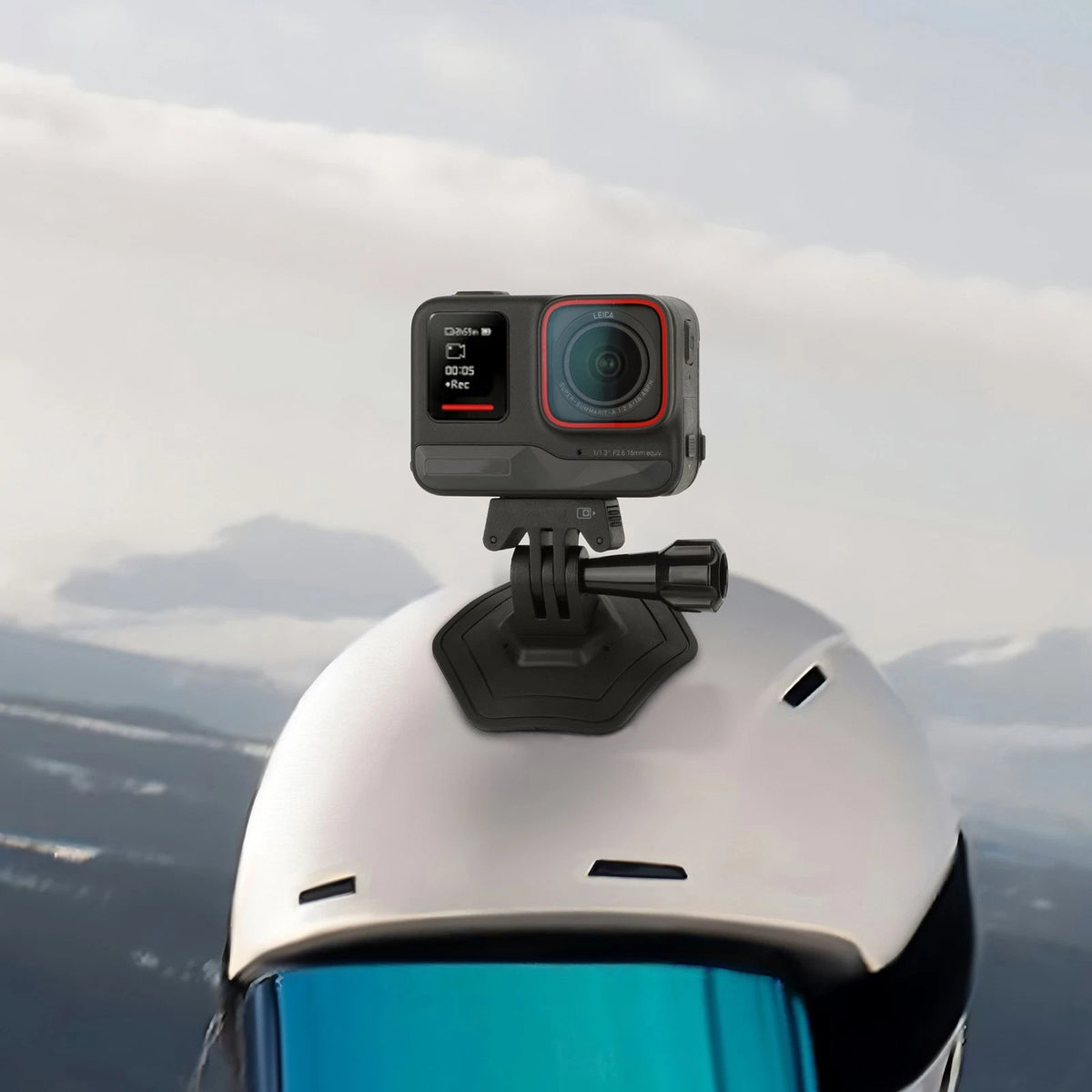 Helmet Holder Adapter for Insta360/GoPro (Durable, Flexible)