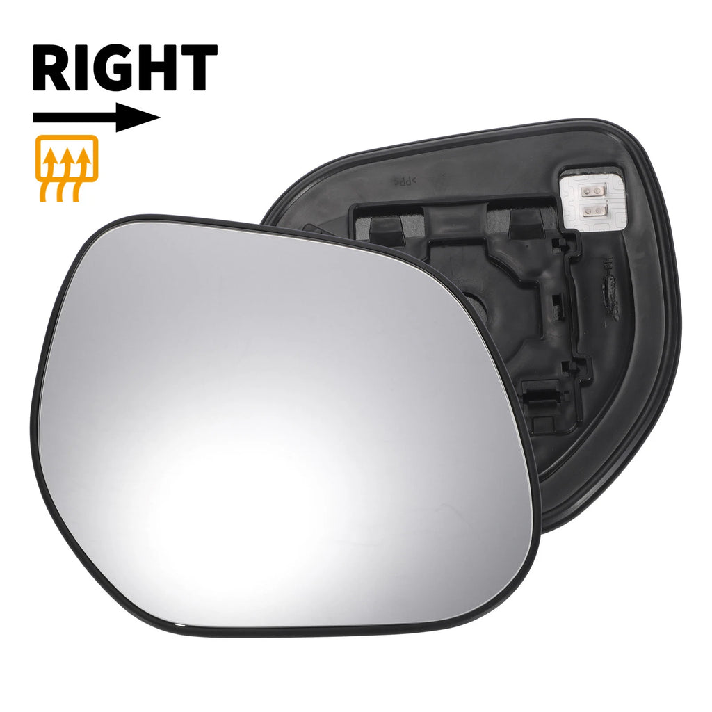 Right Side Heated White Mirror Glass for Citroen C Crosser (2007–2012)