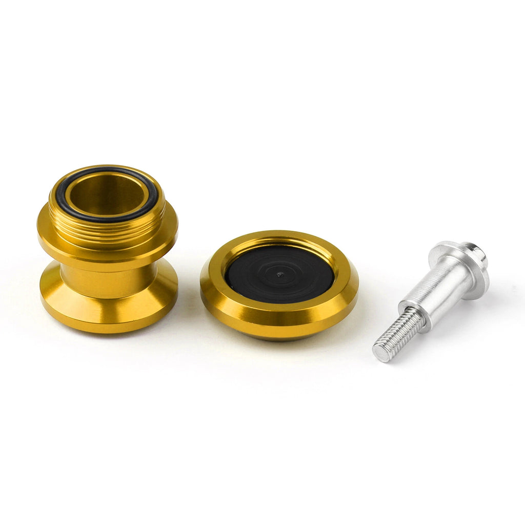 Pair of 6mm Swingarm Sliders Spools for Yamaha MT01 MT09 YZF-R3 R1 (2001–2023)