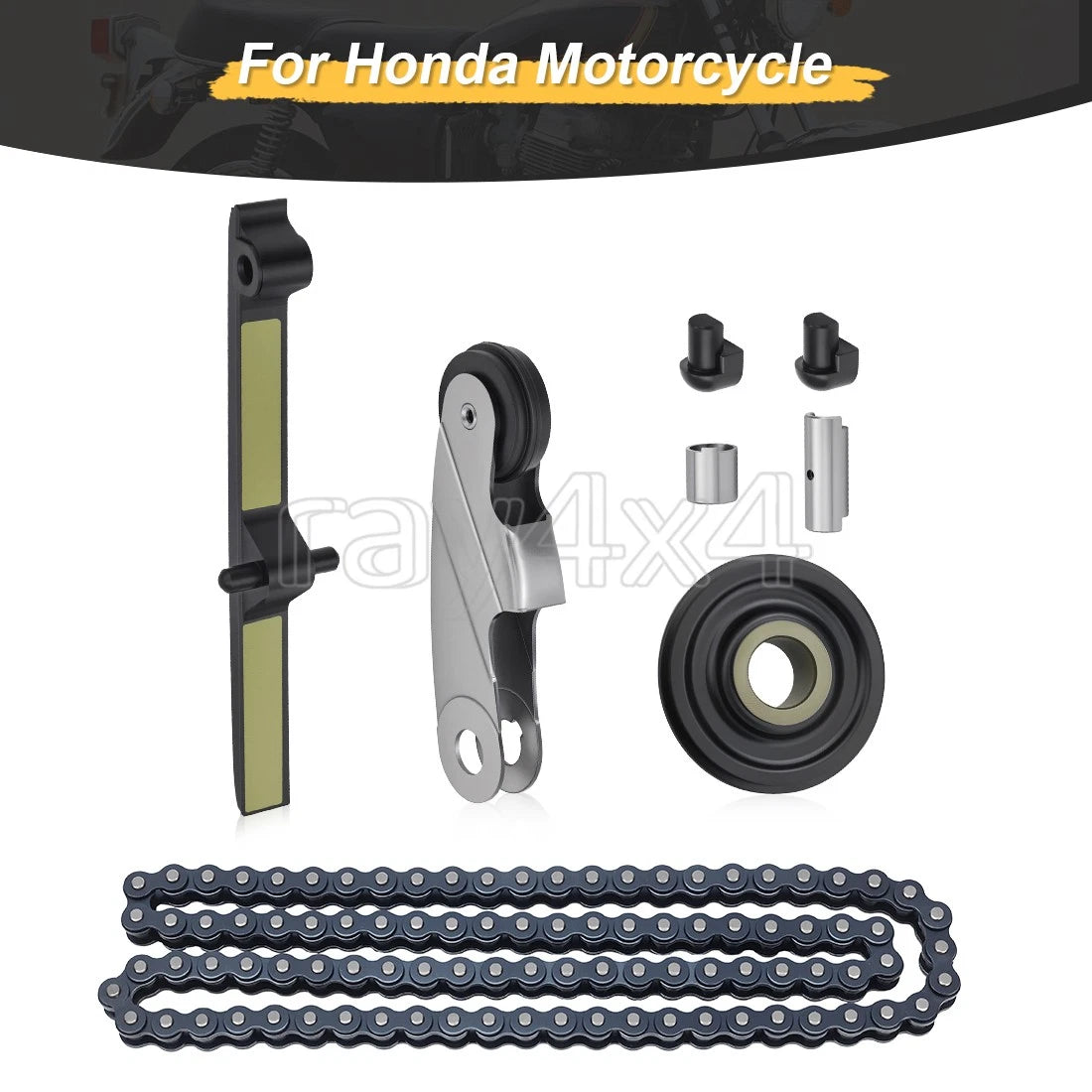 Chain, Tensioner, Guide & Roller Set for Honda CB750A, CB750F, CB750K (1970–1982)
