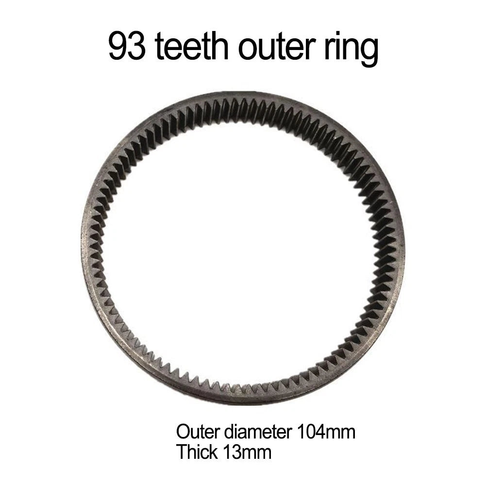 Silver Outer Gear 93T for Electric Bicycles (Electric Models)