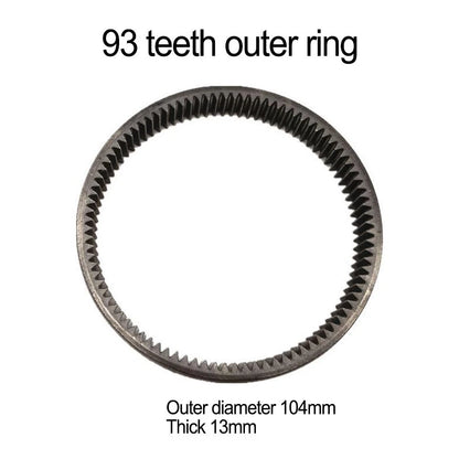 Silver Outer Gear 93T for Electric Bicycles (Electric Models)