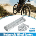 14G J Bend Bicycle Spokes Galvanized with Nipples 130mm for All Bikes (Any Year)