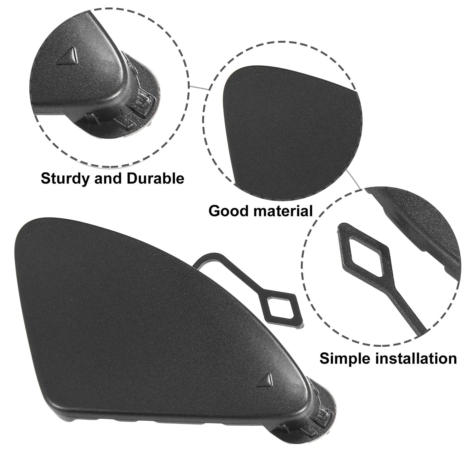 Front Right Tow Eye Hook Cover Cap Replacement for BMW 320i (2012–2015)