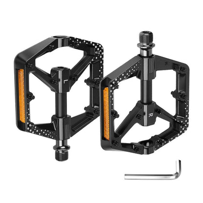 Lightweight Reflective Bike Pedals 916 Inch Non-Slip Design