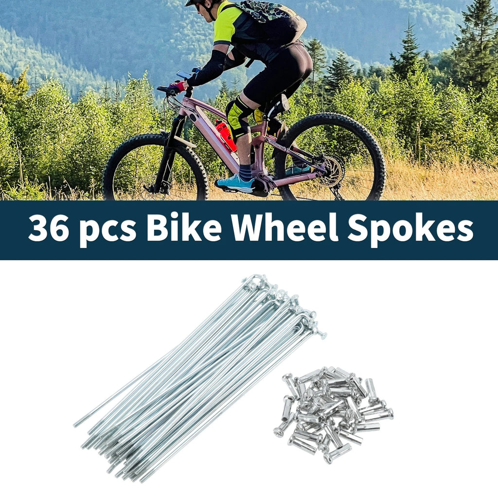Bicycle Spokes Nipple Set 121mm Carbon Steel Galvanized Universal (1 Set)