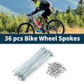 Bicycle Spokes Nipple Set 121mm Carbon Steel Galvanized Universal (1 Set)