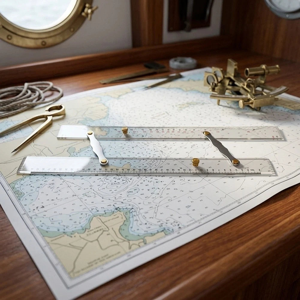 Plastic Marine Parallel Ruler 600mm for Route Planning and Angle Adjustment