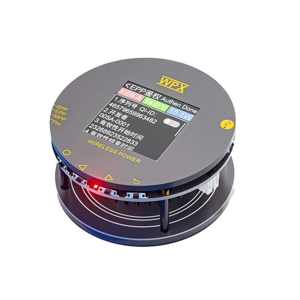54 Inch Wireless Charging Power Tester with Color Screen and Magnetic Base