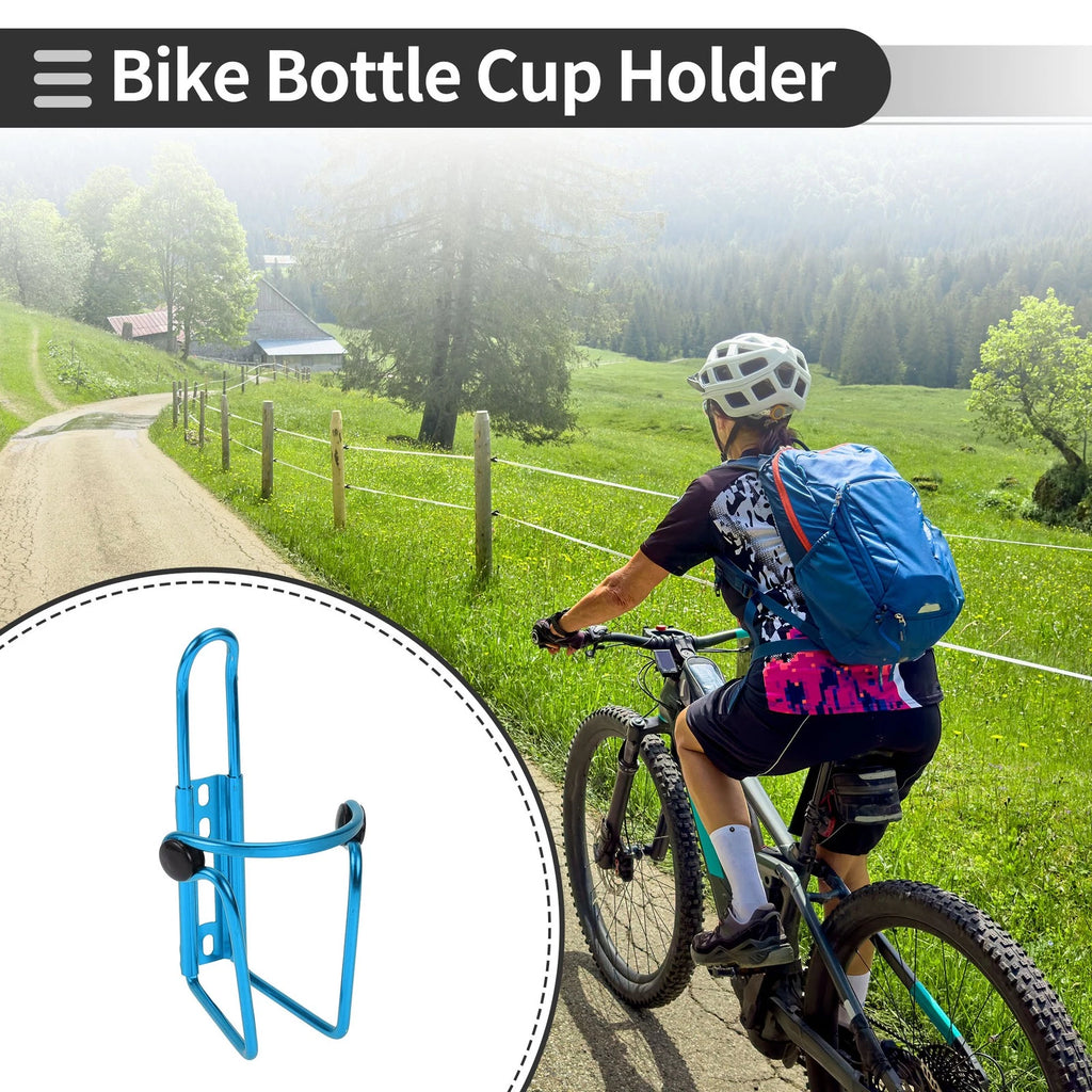 Bike Bottle Cup Holder Cage Rack for Bicycle Drink Holder Thickened Blue