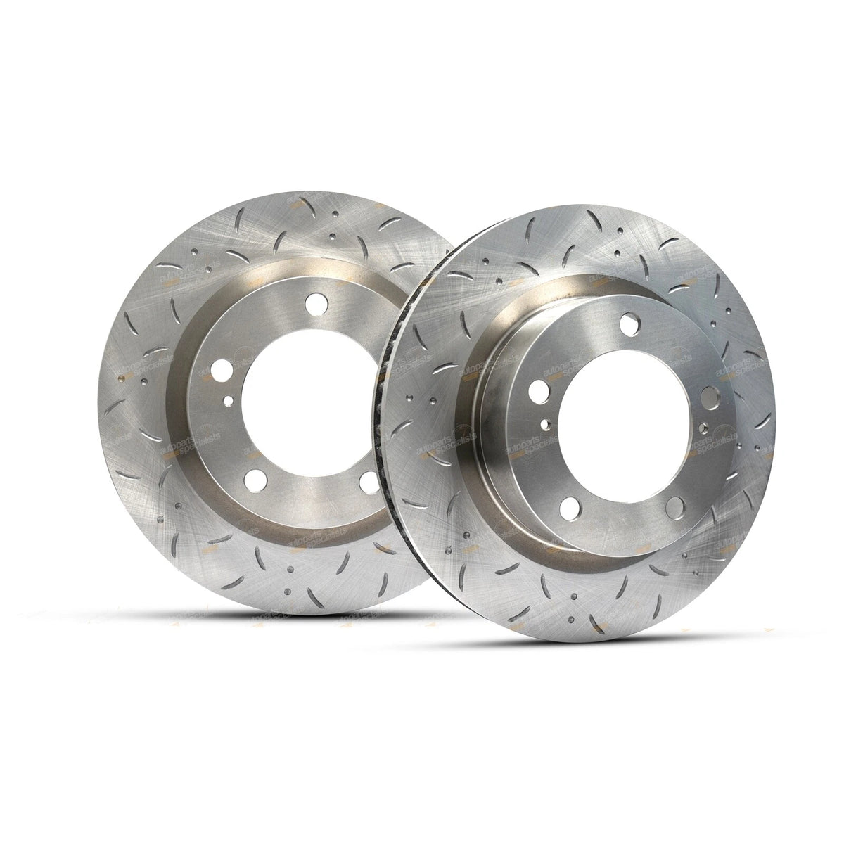 Slotted & Dimpled Front Disc Brake Rotors for Lexus LX570 (2008–2015)