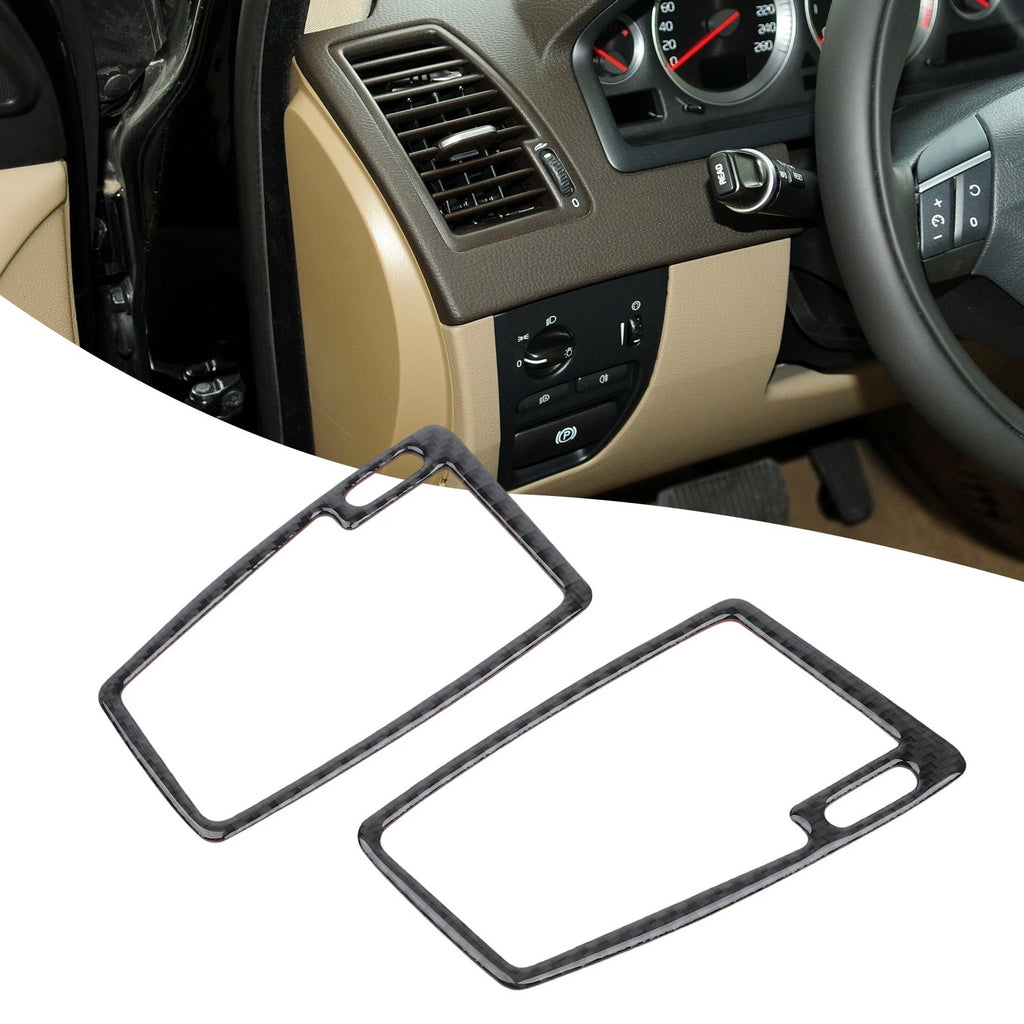 2pcs Silver Console Air Vent Trim Kit for Volvo XC90 (2003–2014)