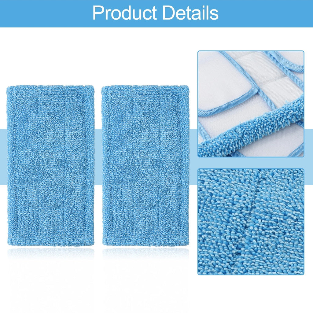 2X Microfiber Mop Pads for Swiffer Sweeper Mop (Quick Drying, Reusable)