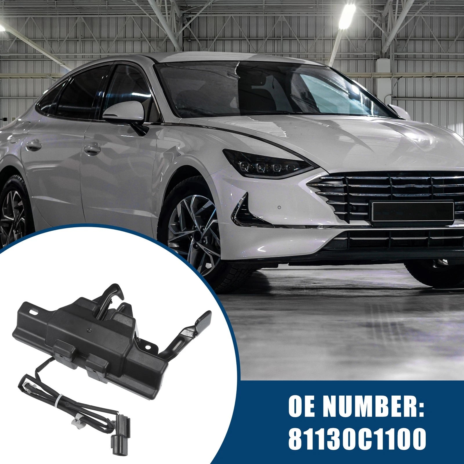 Car Hood Lock Latch Replacement for Hyundai Sonata (2015–2017) Durable Black