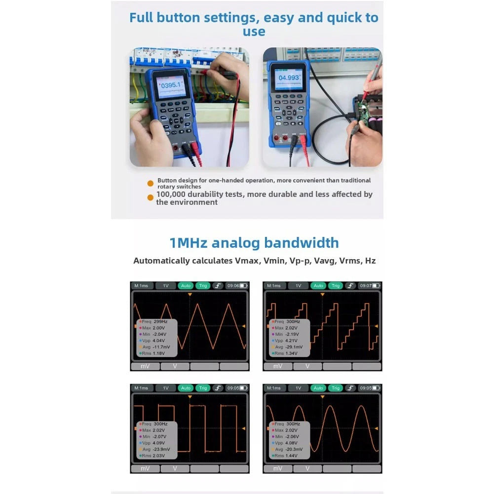 Digital Multimeter with 2600mAh Battery for Automotive Use