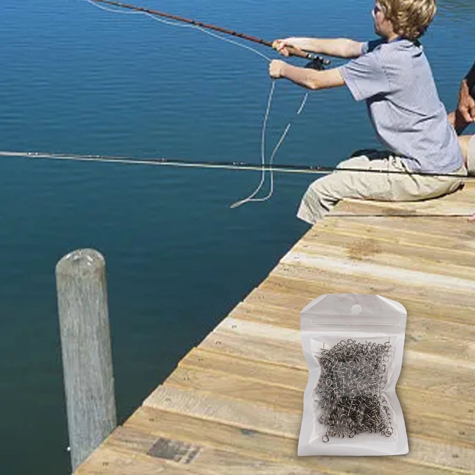 Crank Hook Spring Lock Pin for Fishing Connector