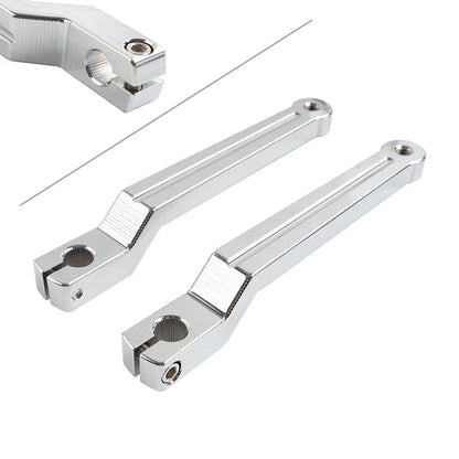 Chrome Heel & Toe Gear Shift Levers for Harley Softail Touring Trike