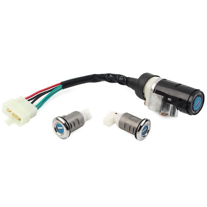 5-Wire Ignition Switch Lock Key Set for GY6 50cc Scooter (2000–2023)