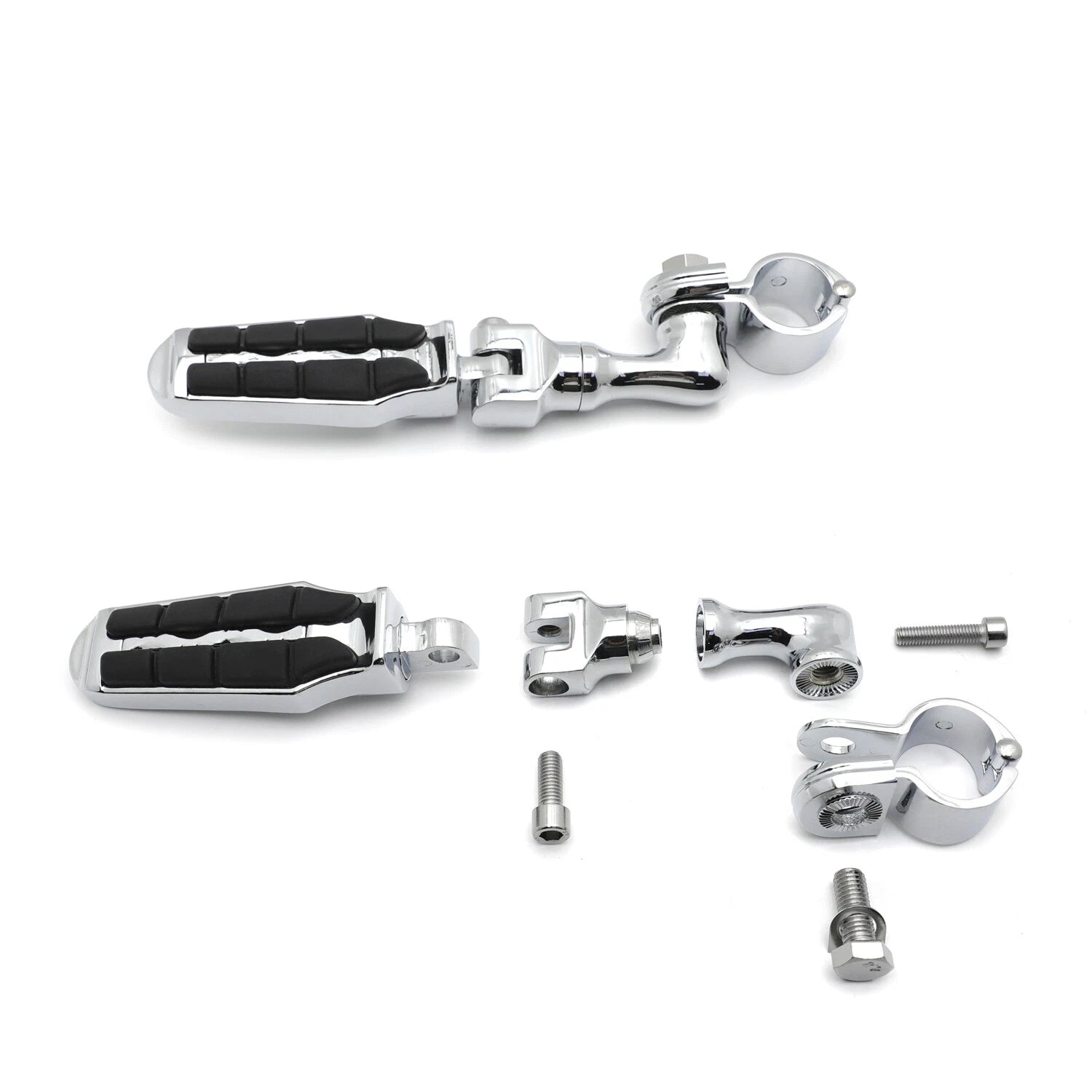 3" Saddle Footrest for Harley Highway 1.25" Engine Guard Foot Pegs