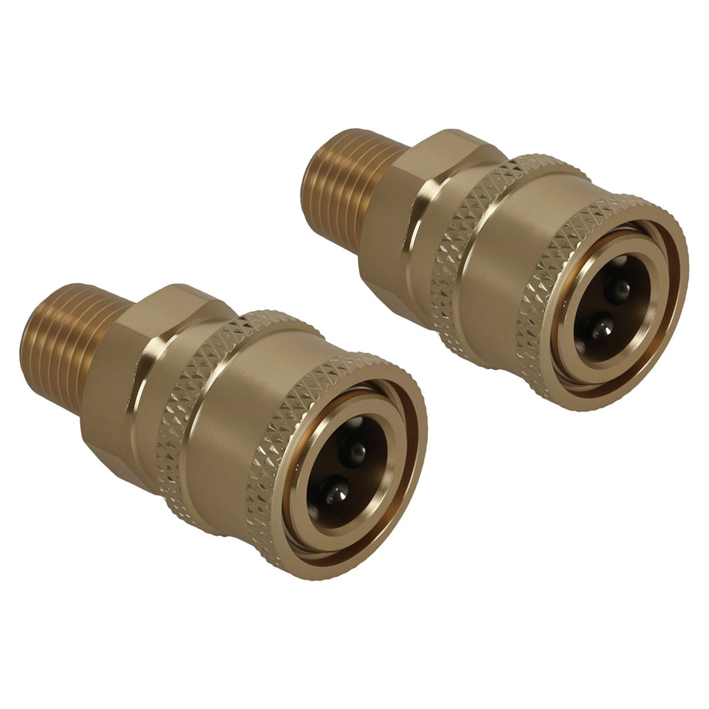2Pcs Quick Connect Male NPT Thread Pressure Washer Fitting Coupler Adapter