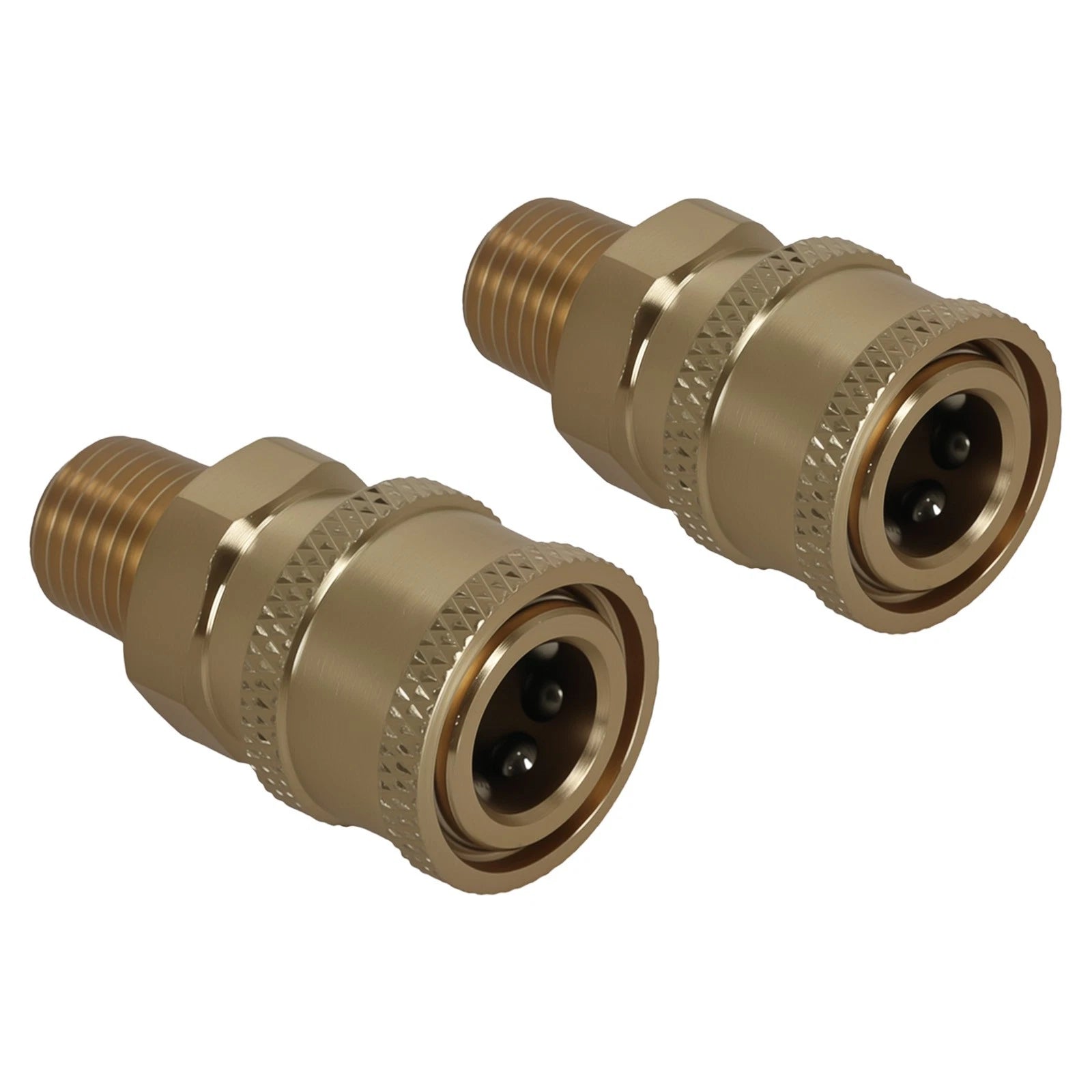 2Pcs Quick Connect Male NPT Thread Pressure Washer Fitting Coupler Adapter