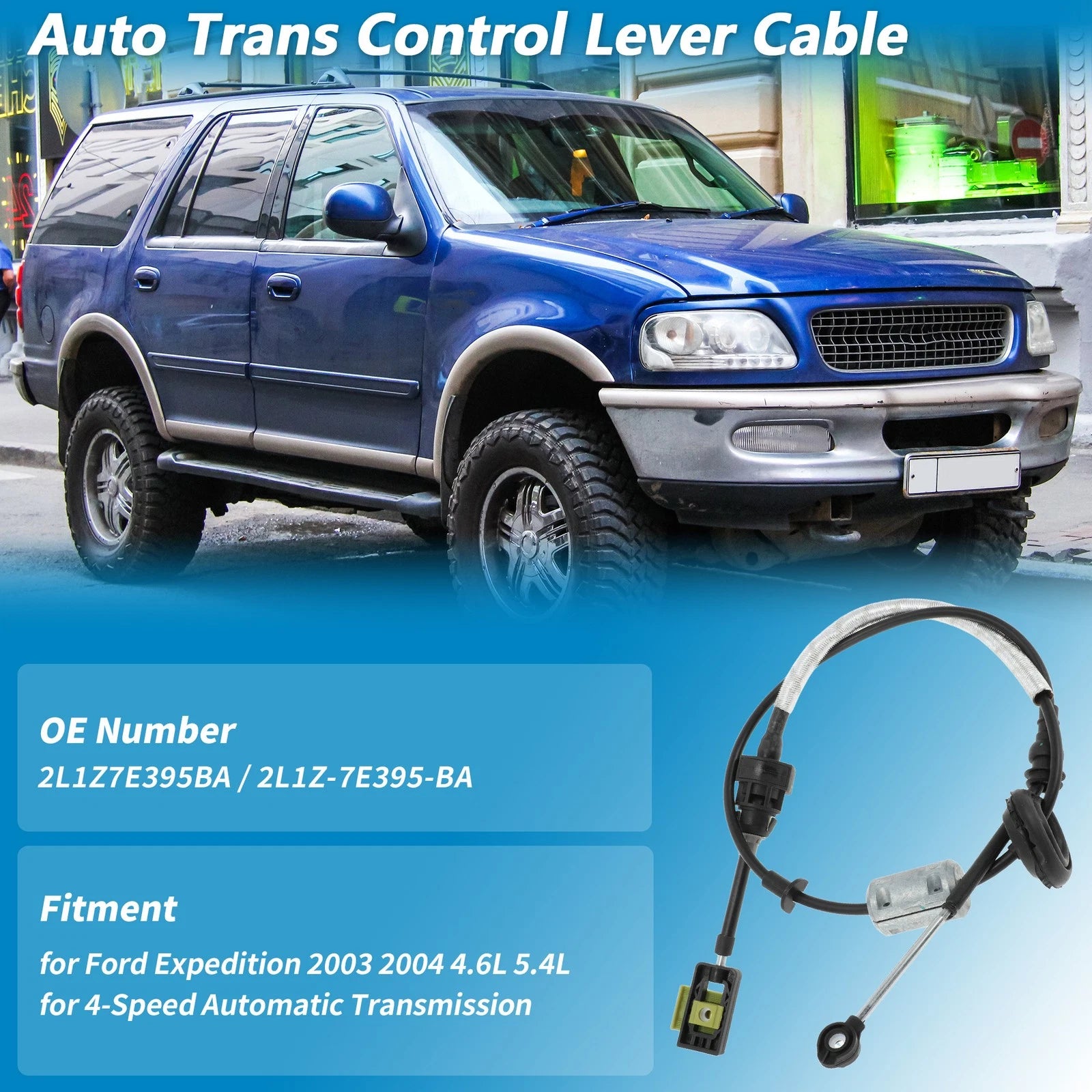 Auto Trans Gear Shift Cable for Ford Expedition (2003–2004) No.2L1Z7E395BA