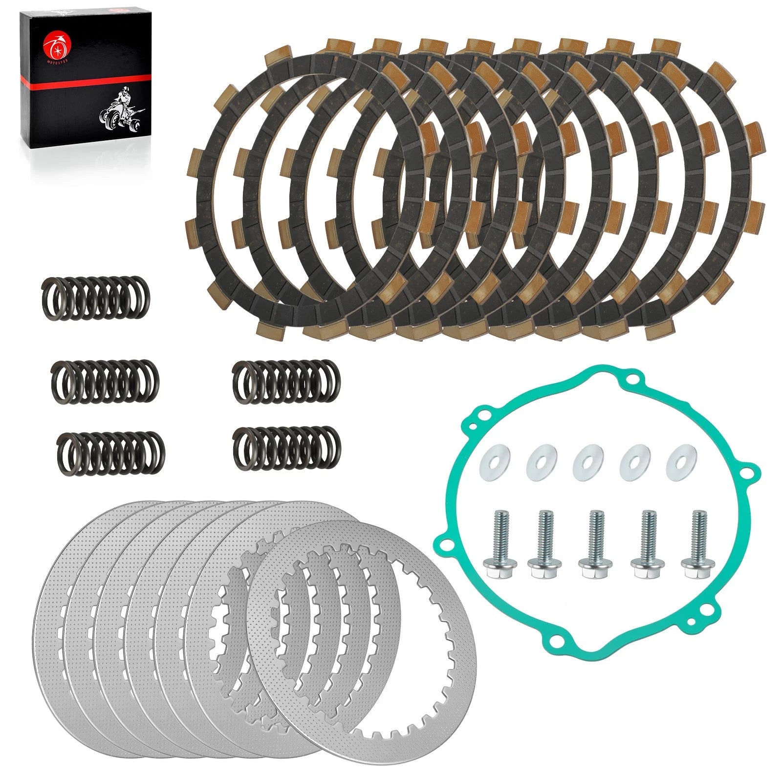 Clutch Friction Steel Plates Set for Yamaha YZ125 (1994–2004)