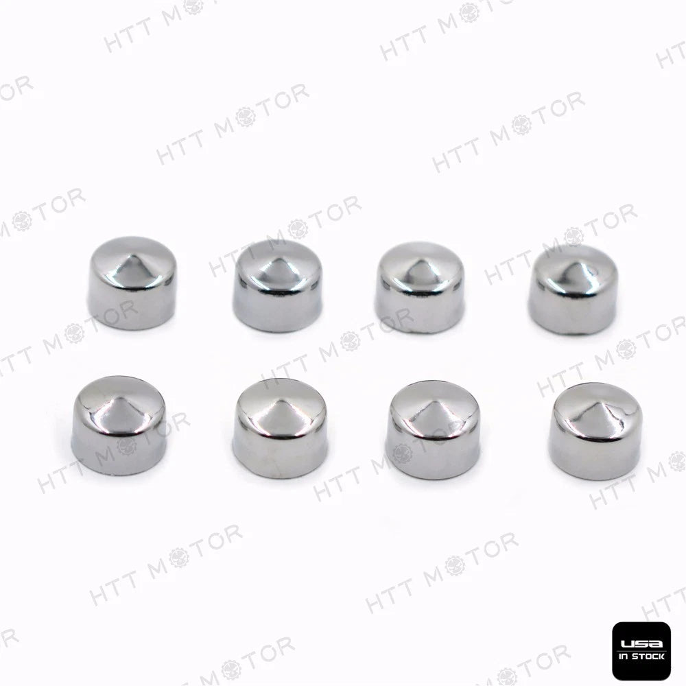 8PCS Chrome Cap Dress Cover for Harley Touring (1999–2006)