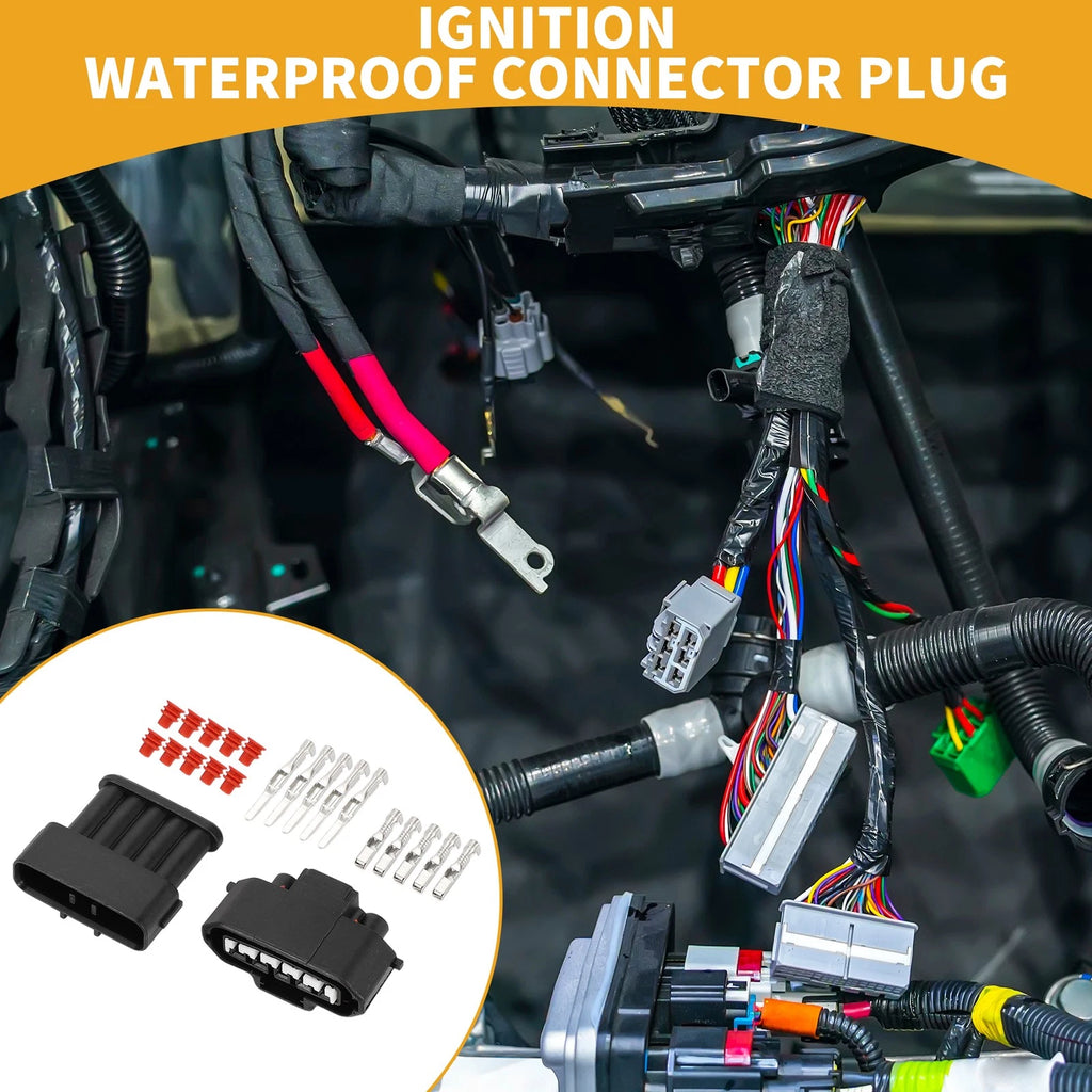 Ignition Connector Plug Waterproof 5 Pin for Toyota 1 Set (2000–2015)