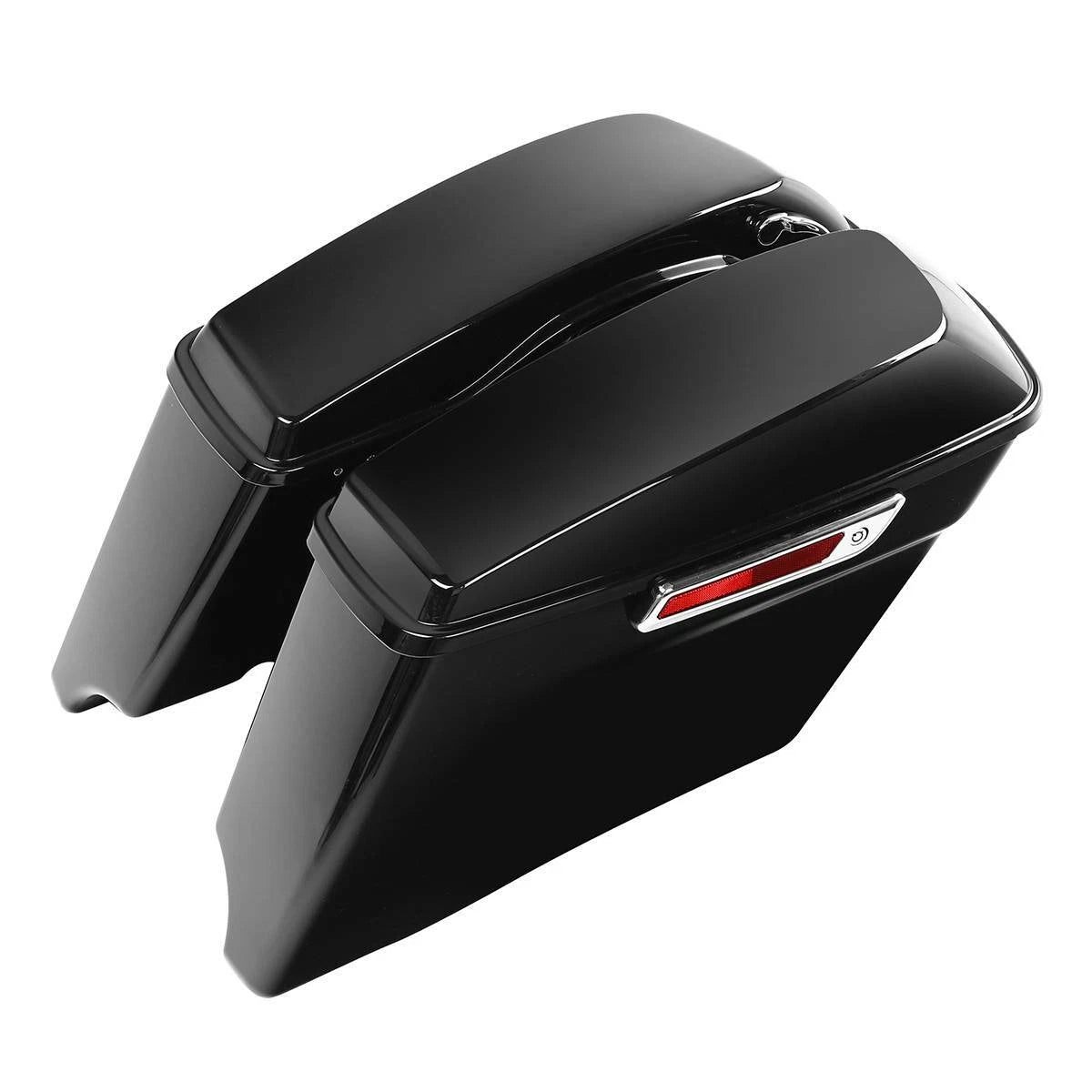 4" Stretched Hard Saddlebag & Conversion Brackets for Harley Softail (1984–2017)