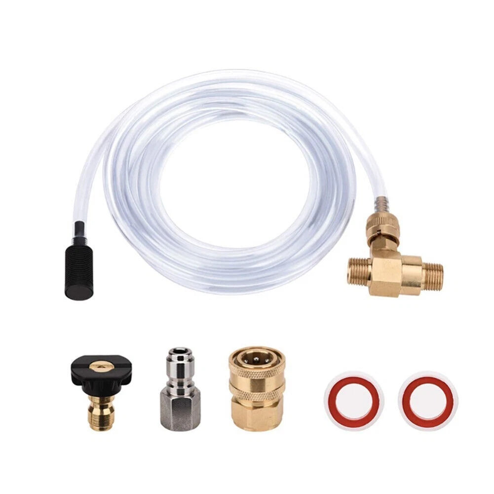 Adjustable Pressure Washer Soap Nozzle Snap Coupler for Bathroom Cleaning