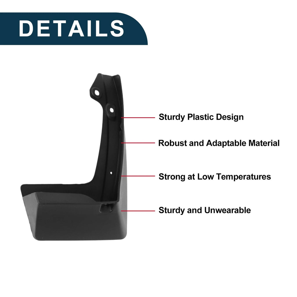 Mud Flaps Splash Guards 1 Set for Toyota IZOA (2018–2023)