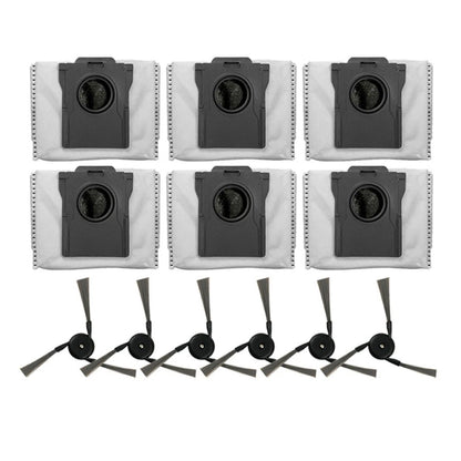 Set of 6 Side Brushes & 6 Bags for Dreame Aqua10 (2021–2023)