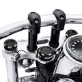 Fork Stem Upper Nut Bolt Covers for Harley Dyna Fat Bob FXDF (2006–2017)