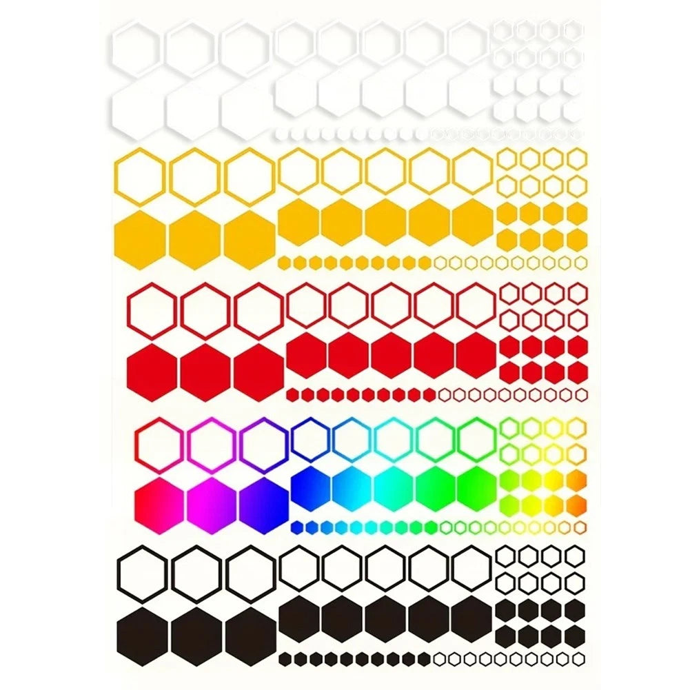 104PCS Honeycomb Decorative Stickers for SUVs Trucks (Universal)