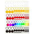104PCS Honeycomb Decorative Stickers for SUVs Trucks (Universal)