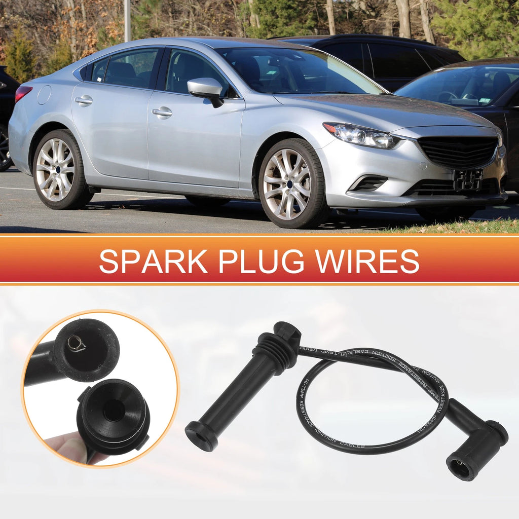 Ignition Coil Spark Plug Wire Cable Set for Mazda 6 (2003–2005)