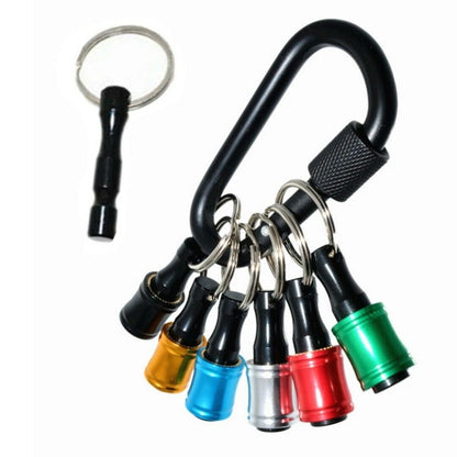 7Pc Hex Shank Screwdriver Bit Holder Extension for Keychain Driver