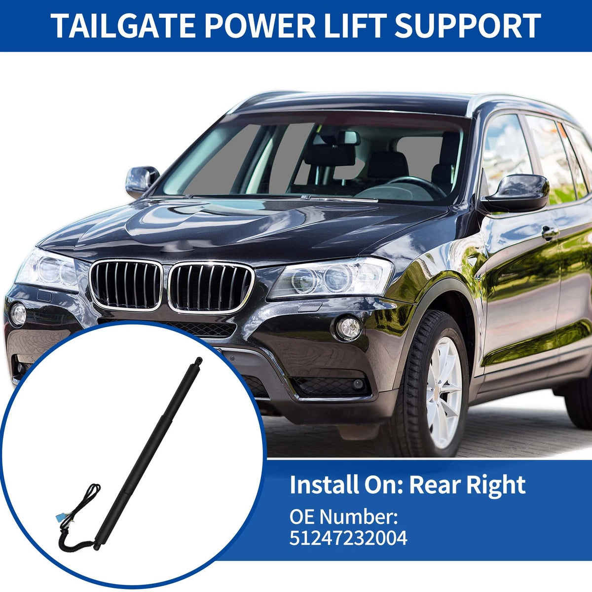 Rear RH Power Lift Support Replacement for BMW X3 F25 (2011–2017)