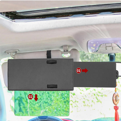 Universal Car Sun Visor Sunshade Retractable Anti-glare Black
